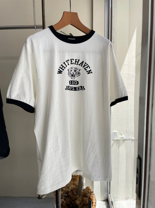 DUBBLE WORKS SS リンガープリントTシャツ /DUBBLE WORKS  SS ringer printed Tee