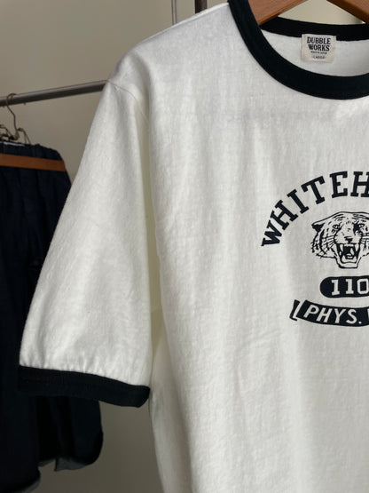 DUBBLE WORKS SS リンガープリントTシャツ /DUBBLE WORKS  SS ringer printed Tee