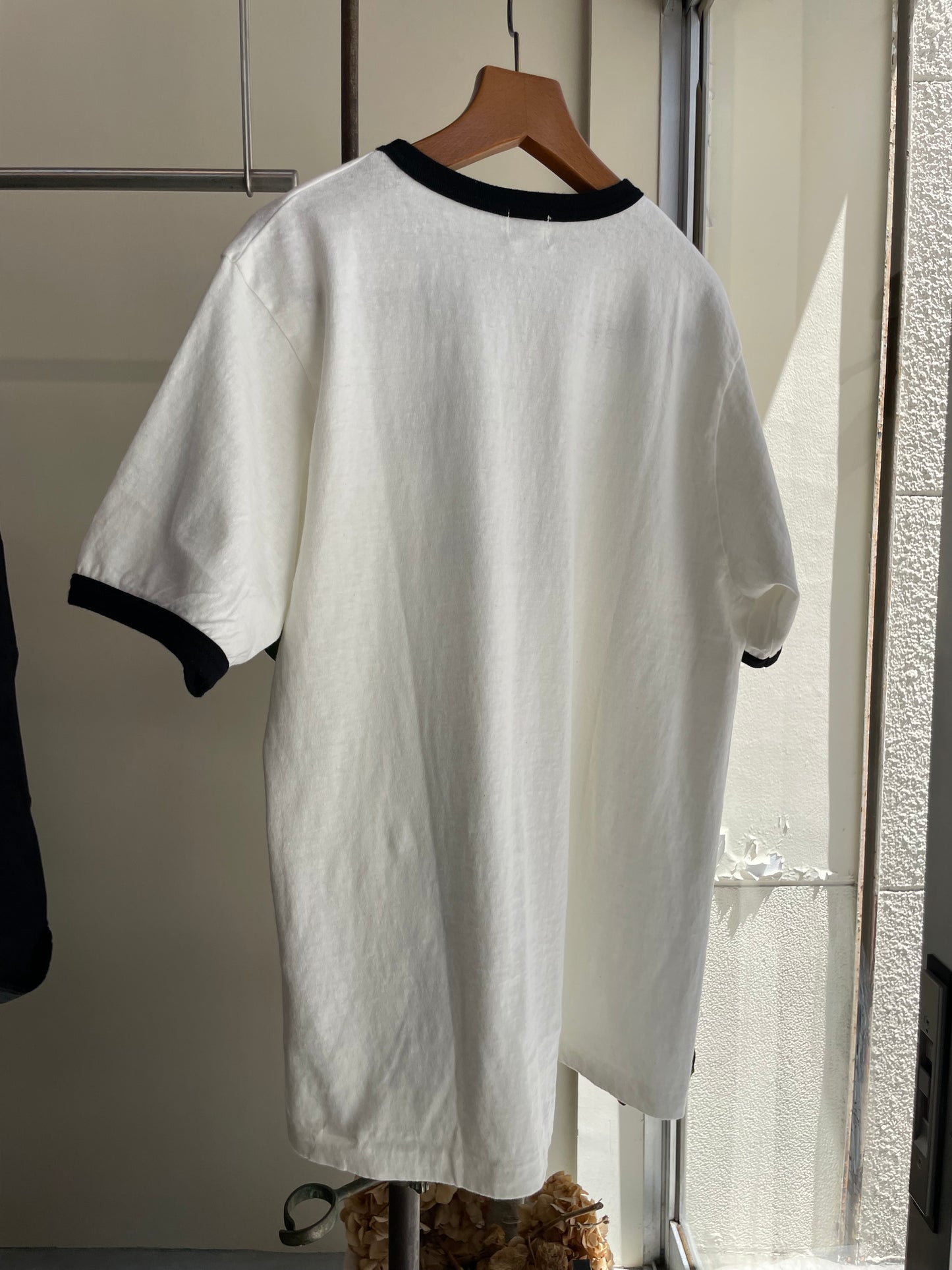 DUBBLE WORKS SS リンガープリントTシャツ /DUBBLE WORKS  SS ringer printed Tee