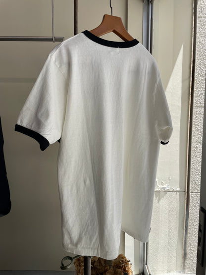 DUBBLE WORKS SS リンガープリントTシャツ /DUBBLE WORKS  SS ringer printed Tee