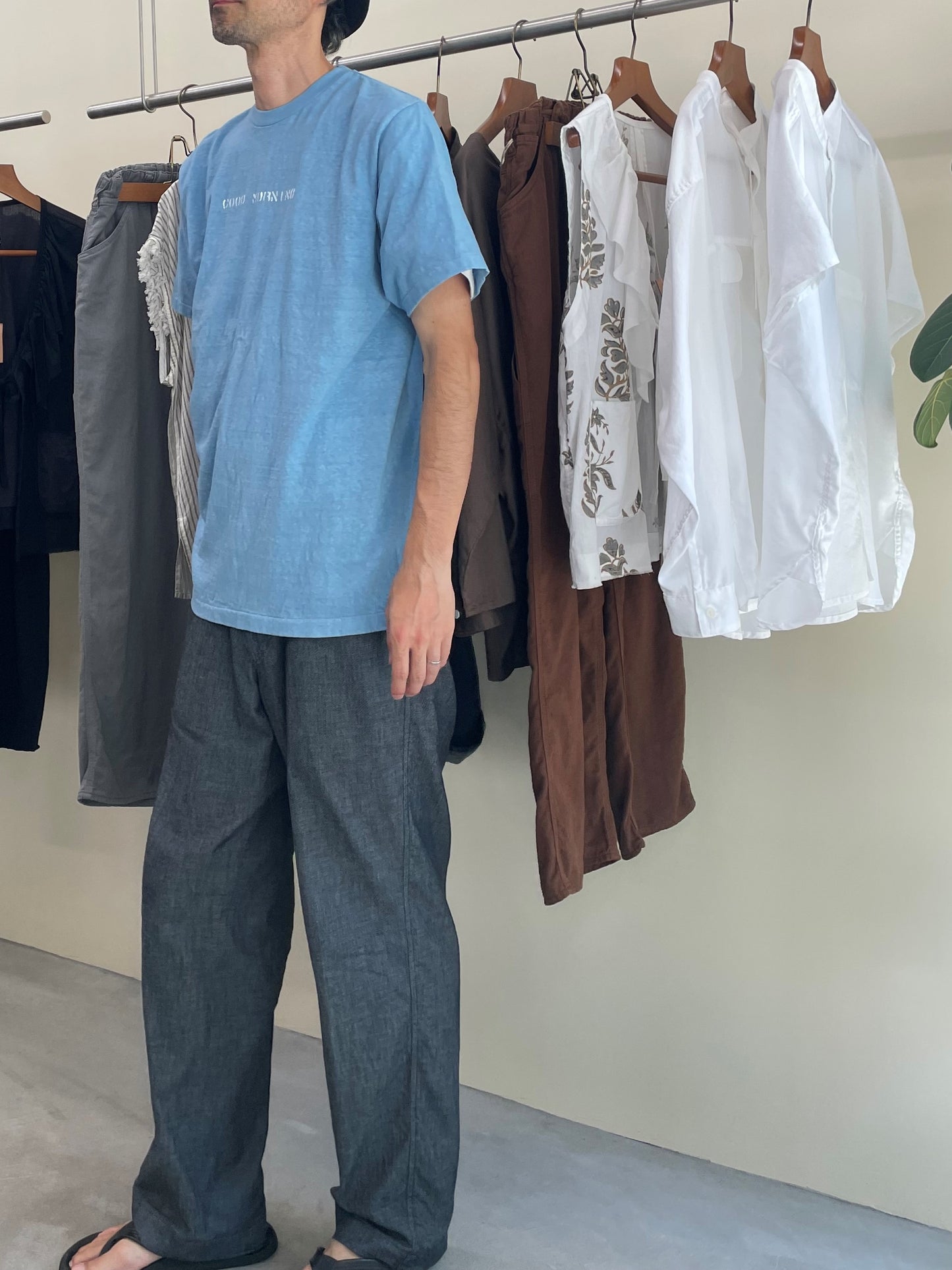 CDP 半袖ハンドダイチューブTシャツ / CDP SS hand dyed tube T-shirt