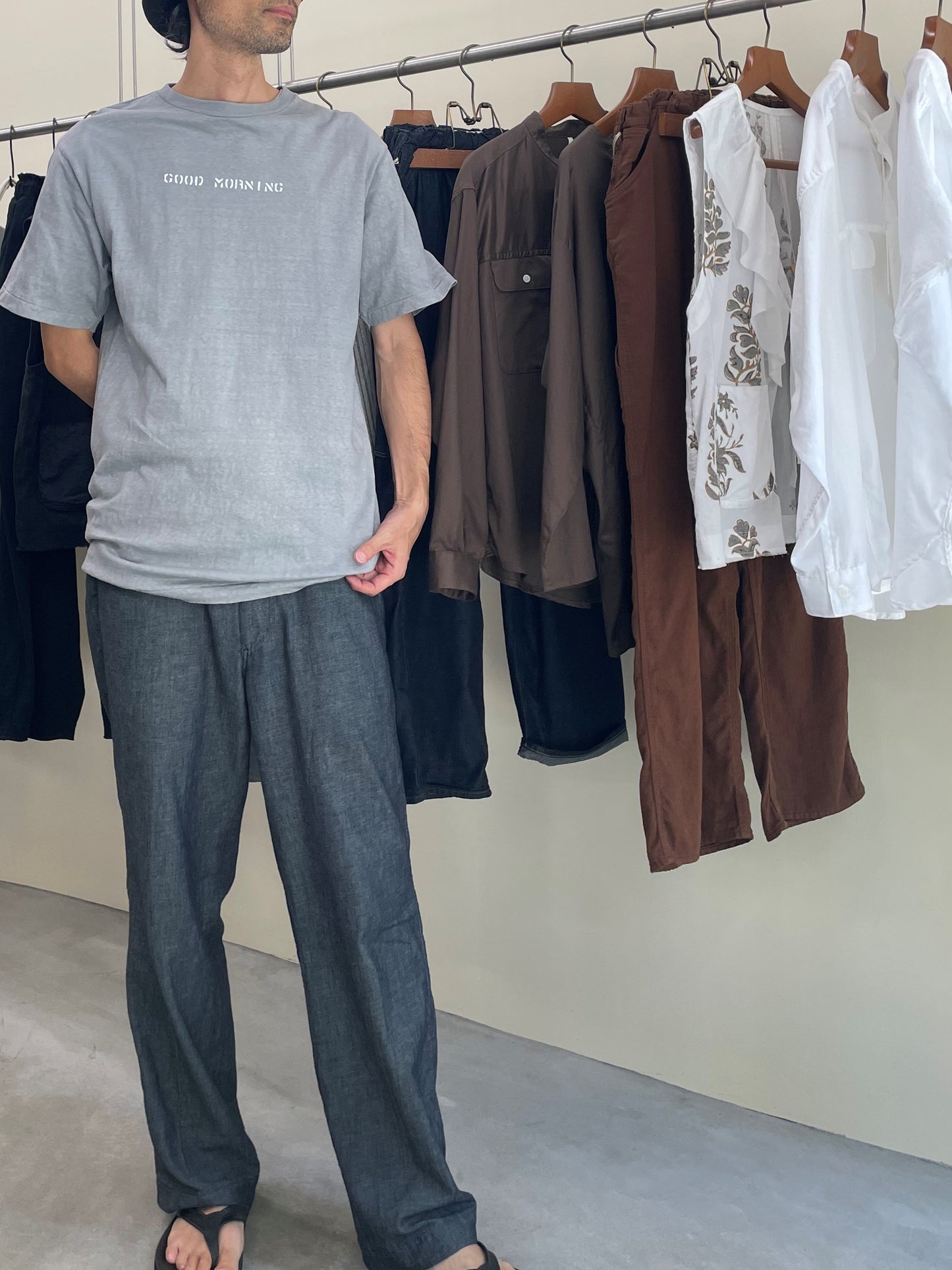 CDP 半袖ハンドダイチューブTシャツ / CDP SS hand dyed tube T-shirt