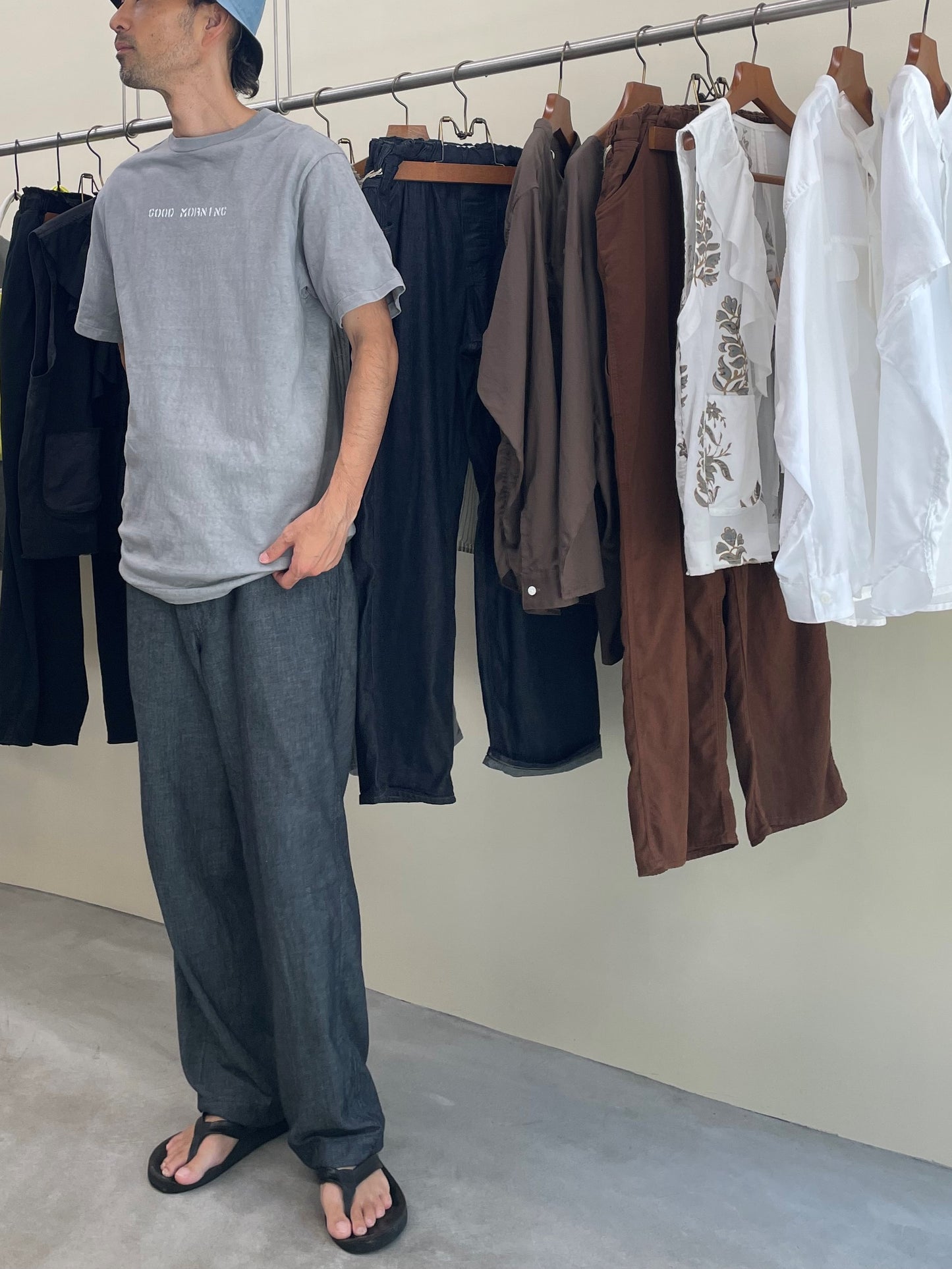 CDP 半袖ハンドダイチューブTシャツ / CDP SS hand dyed tube T-shirt