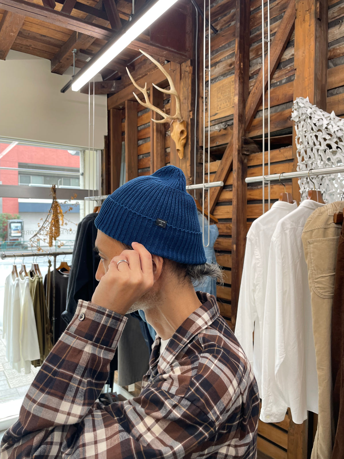 CDP INDIGO WACH CAP（Fade indigo) / CDP インディゴワッチキャップ (フェードインディゴ）