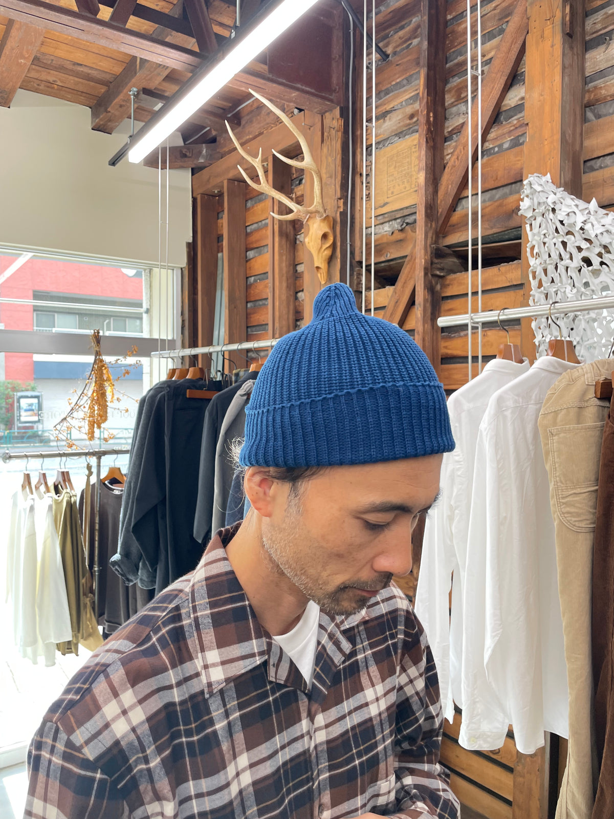 CDP INDIGO WACH CAP（Fade indigo) / CDP インディゴワッチキャップ (フェードインディゴ）