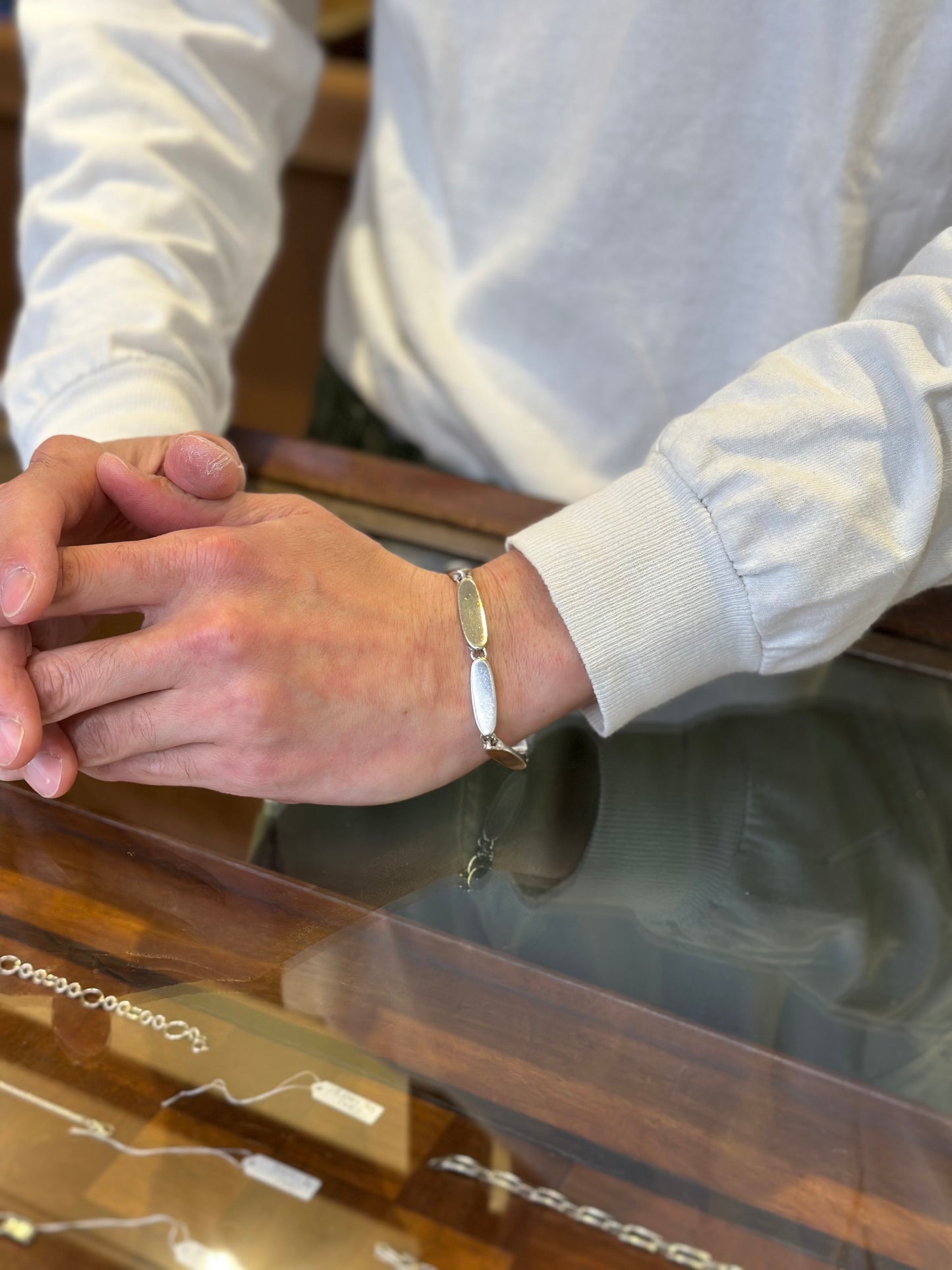 アンティークシルバーブレスレット UK /  Antique Silver Bracelet UK