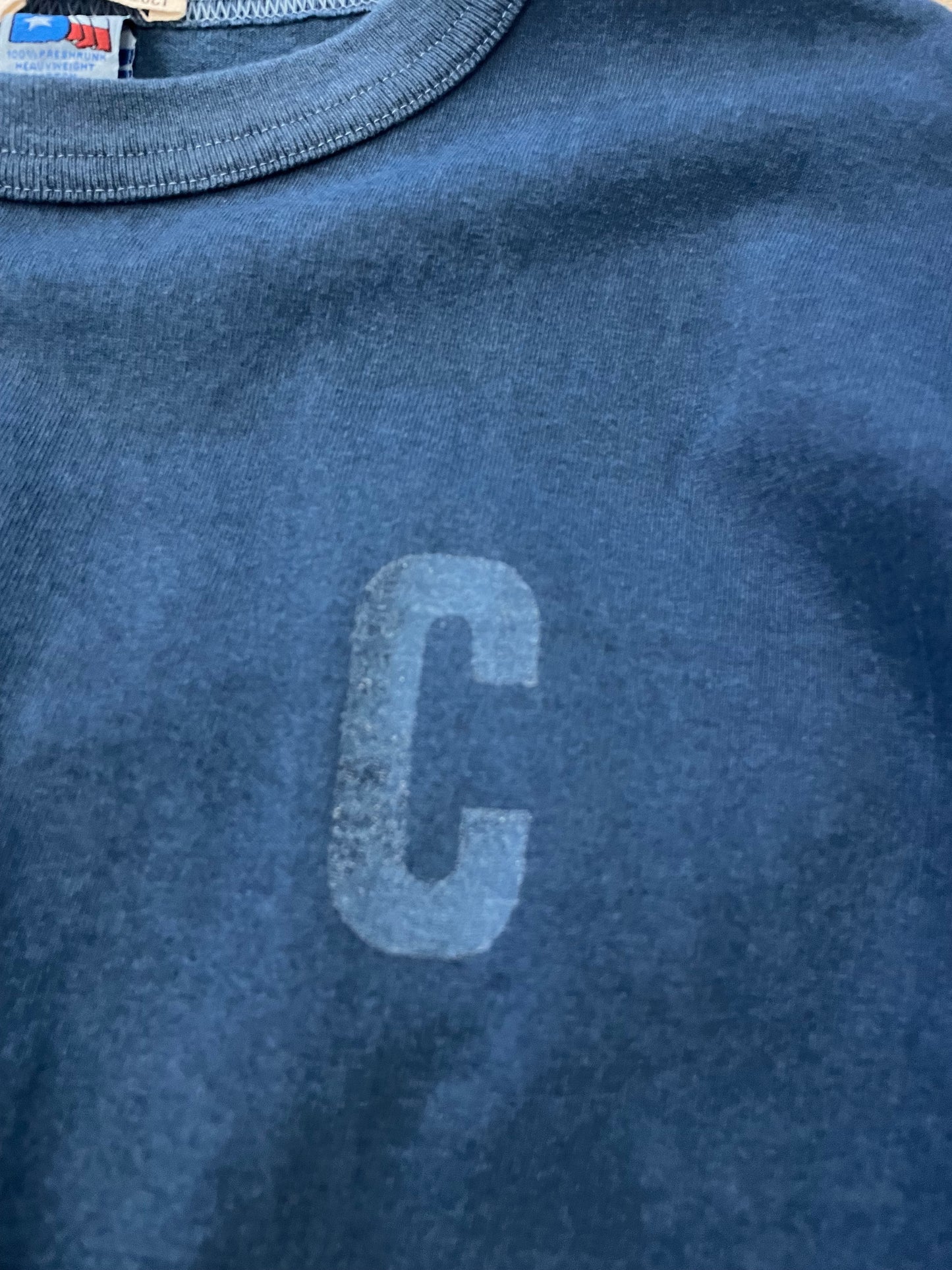 CDP インディゴショートスリーブスタンプTシャツ / CDP Indigo short sleeves stamp T-shirt