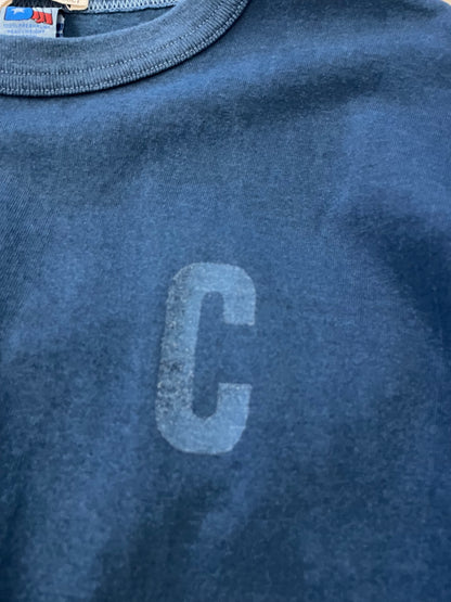 CDP インディゴショートスリーブスタンプTシャツ / CDP Indigo short sleeves stamp T-shirt