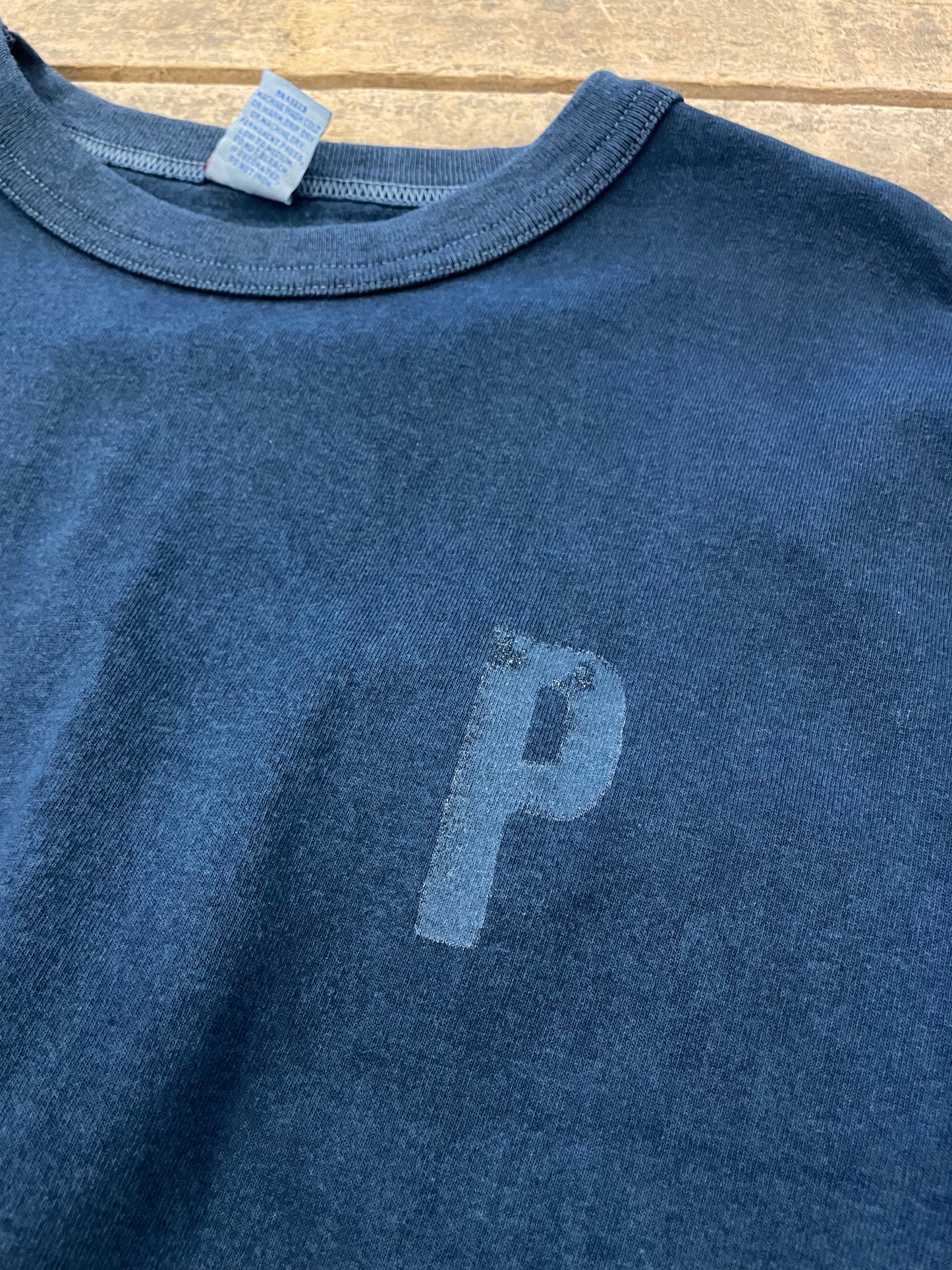 CDP インディゴショートスリーブスタンプTシャツ / CDP Indigo short sleeves stamp T-shirt