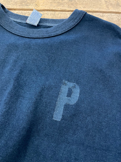 CDP インディゴショートスリーブスタンプTシャツ / CDP Indigo short sleeves stamp T-shirt
