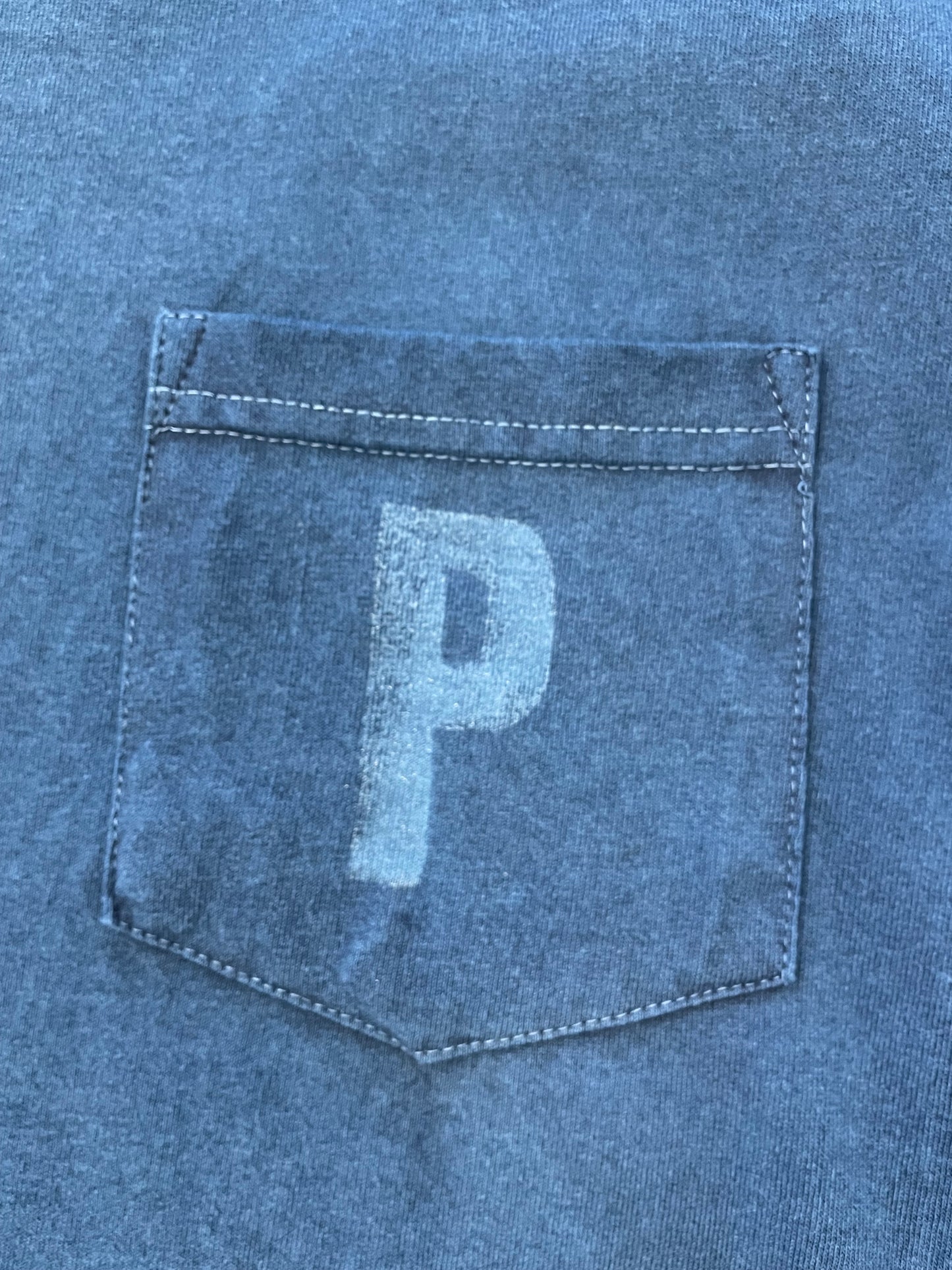 CDP インディゴショートスリーブスタンプポケットTシャツ / CDP Indigo short sleeves stamp pocket T-shirt
