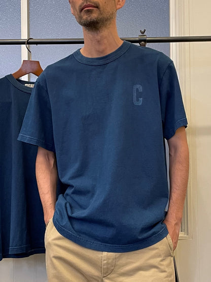 CDP インディゴショートスリーブスタンプTシャツ / CDP Indigo short sleeves stamp T-shirt