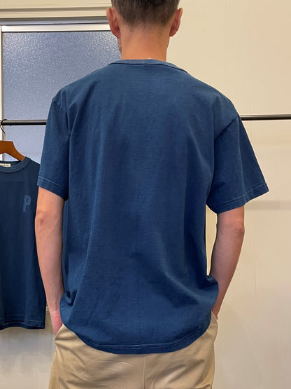 CDP インディゴショートスリーブスタンプTシャツ / CDP Indigo short sleeves stamp T-shirt