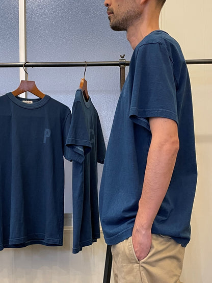 CDP インディゴショートスリーブスタンプTシャツ / CDP Indigo short sleeves stamp T-shirt