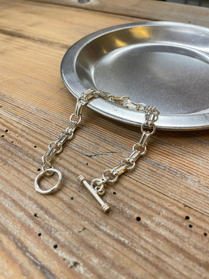 アンティークシルバーブレスレット メキシコ/  Antique silver Bracelet Mexico