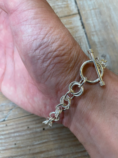 アンティークシルバーブレスレット メキシコ/  Antique silver Bracelet MEXICO
