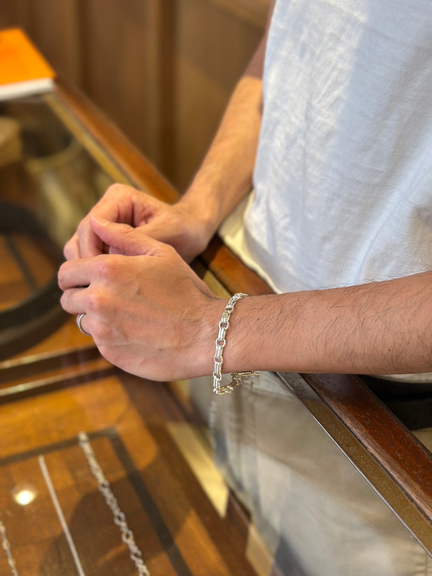 アンティークシルバーブレスレット メキシコ/  Antique silver Bracelet Mexico